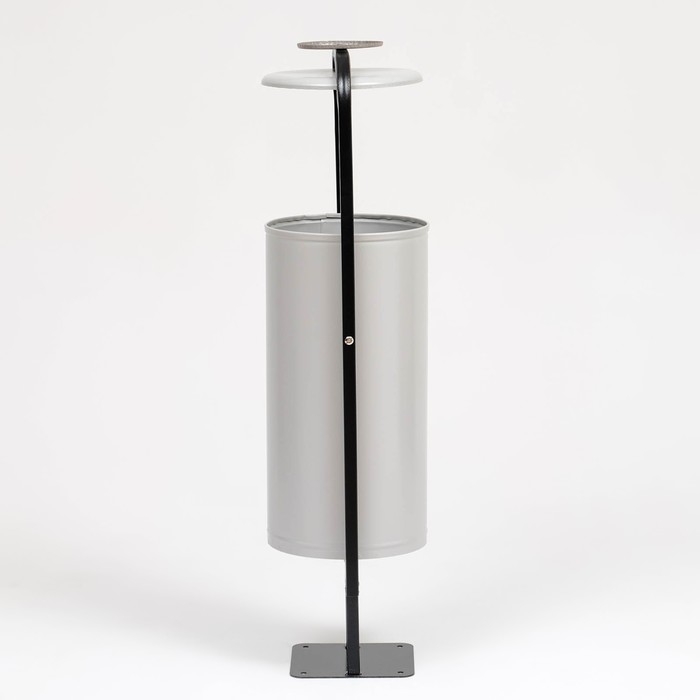 Урна уличная &laquo;Сатурн&raquo; 28 л, 104 х 31 х 26,5 см, серая, бак 0,6 мм