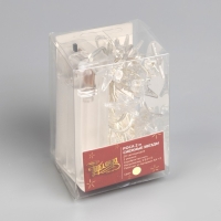 Гирлянда «Нить» 2 м роса с насадками «Снежная звезда», IP20, серебристая нить, 20 LED, 2 режима, батарейки ААх2 (нет в комплекте), свечение тёплое белое Гирлянда «Нить» 2 м роса с насадками «Снежная звезда», IP20, серебристая нить, 20 LED, 2 режима, батарейки ААх2 (нет в комплекте), свечение тёплое белое