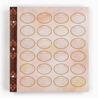 Родословная книга с рамкой под фото &laquo;Семейная книга&raquo;, 50 листов, 21,5 х 23,7 см.