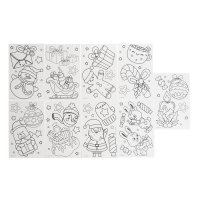 Набор для творчества &laquo;Раскрась витражики - новый год&raquo;, 20 шт в наборе