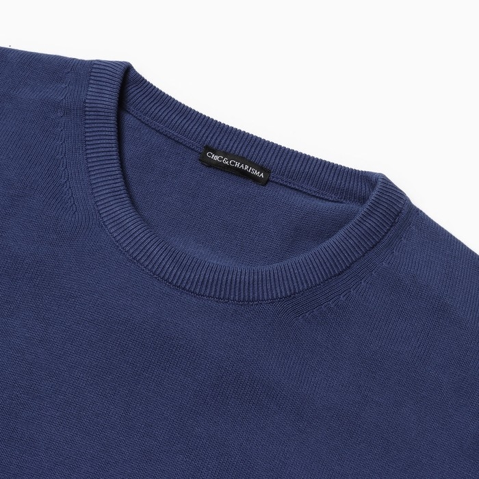 Джемпер мужской, цвет тёмно-синий, размер 56 (4XL) Джемпер мужской, цвет тёмно-синий, размер 56 (4XL)