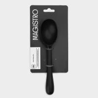 Ложка для мороженого Magistro Vantablack, 16,5&times;3,8 см, цвет черный