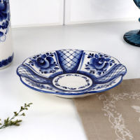 Блюдце &laquo;Надежа&raquo;, 17х12х13,5 см, гжель