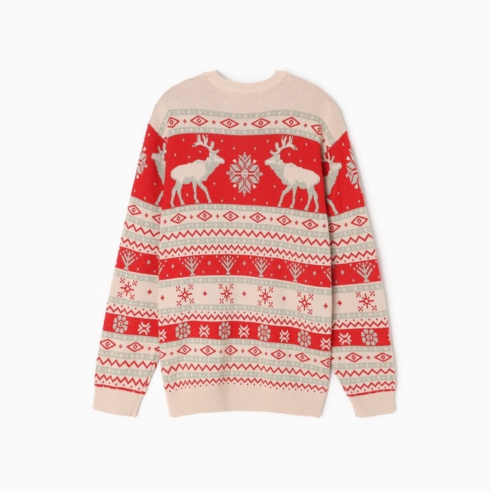 Новый год. Джемпер вязаный детский KAFTAN Scandinavia размер 36 (134-140 см), красный Новый год. Джемпер вязаный детский KAFTAN Scandinavia размер 36 (134-140 см), красный