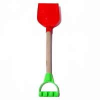 Детская лопатка с деревянной ручкой, 41 см, МИКС Детская лопатка с деревянной ручкой, 41 см, МИКС
