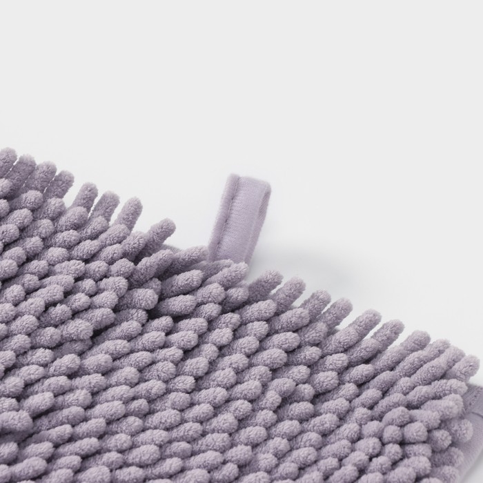 Коврик для дома LaDо́m, букли, ворс 2,5 см, плотность 1400 г, 50&times;80 см, цвет сиреневый