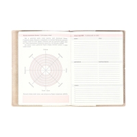 Ежедневник датир 2025г А6+ 176л ESCALADA, мяг обл, иск кожа, тис ф, кр бл 70г/м2, бежевый