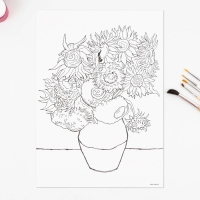 Раскраска акварелью &laquo;Шедевры&raquo;, А4