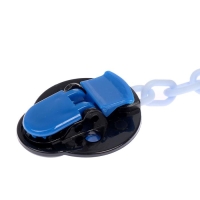 Держатель для соски - пустышки &laquo;Божья коровка&raquo;, на цепочке, цвет синий