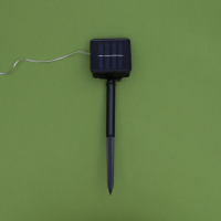 Гирлянда &laquo;Нить&raquo; 20 м роса, IP44, серебристая нить, 200 LED, свечение тёплое белое, 2 режима, солнечная батарея