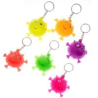 Ёжка &laquo;Зверёк&raquo;, световой, на брелоке, цвета МИКС