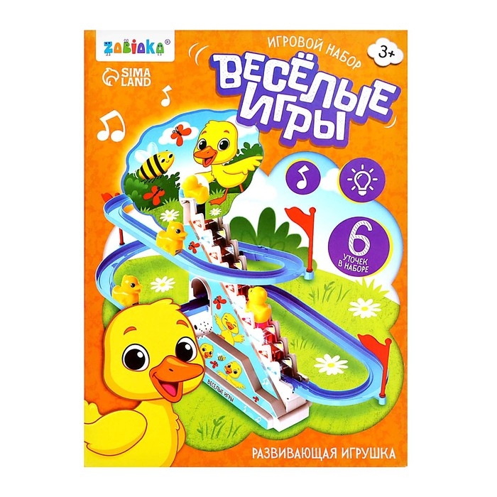 Развивающая игрушка &laquo;Уточки на лесенке&raquo;, световые и звуковые эффекты, 6 уток в комплекте
