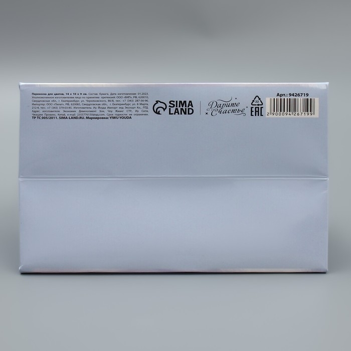 Переноски для цветов &laquo;Киса&raquo;, 14 &times; 10 &times; 9 см