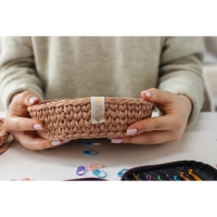 Бирка с кнопкой &laquo;Hand made&raquo;, 8 &times; 1,8 см, 10 шт, цвет матовый/золотой