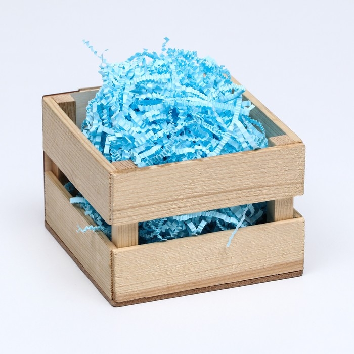 Наполнитель бумажный для подарков, голубой, 50 г