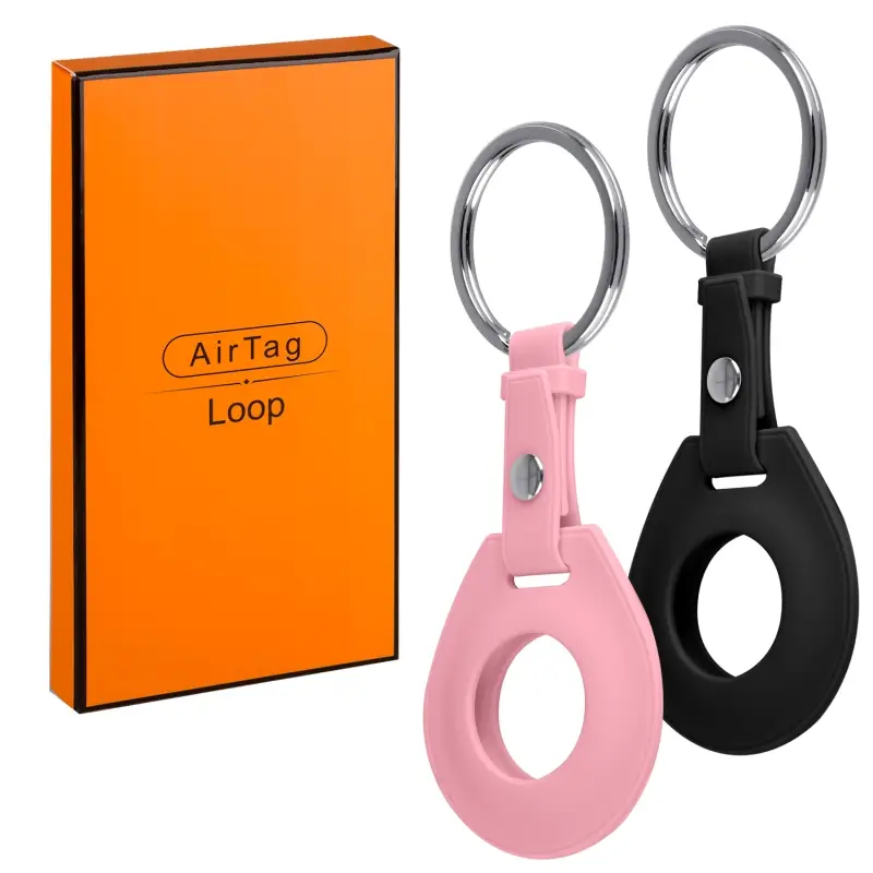 Чехол Airtag силиконовый с держателем ermes