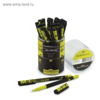 Ручка шариковая FunWrite &laquo;Чёрный кот&raquo;, узел 0.5 мм, синие чернила, матовый корпус Silk Touch