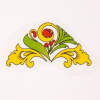 Термотрансфер «Хохлома вензель цветной», набор 10 шт. Термотрансфер «Хохлома вензель цветной», набор 10 шт.