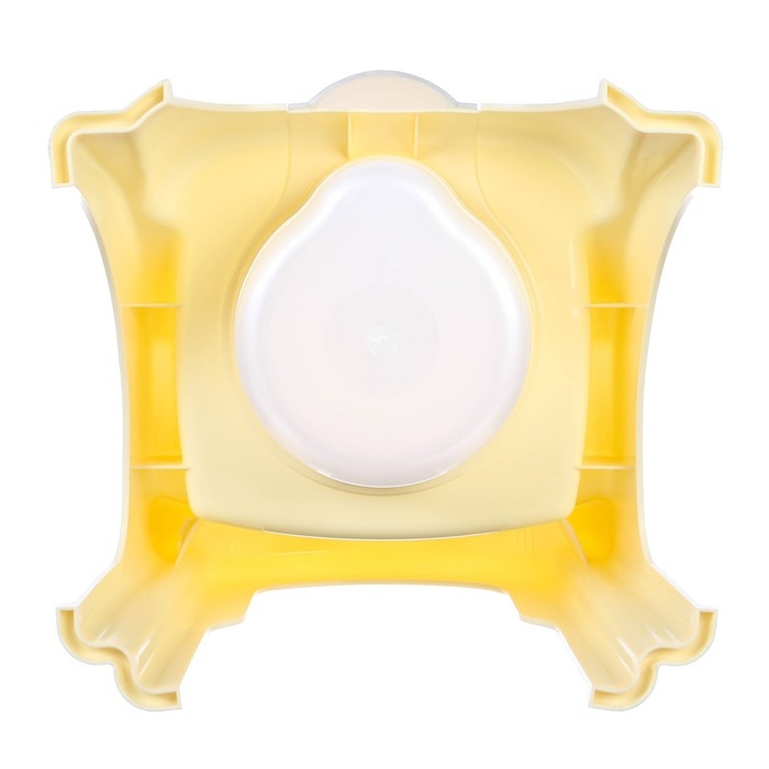 Горшок детский «Утенок» с крышкой, слоновая кость / белый 310х295х280мм Горшок детский «Утенок» с крышкой, слоновая кость / белый 310х295х280мм