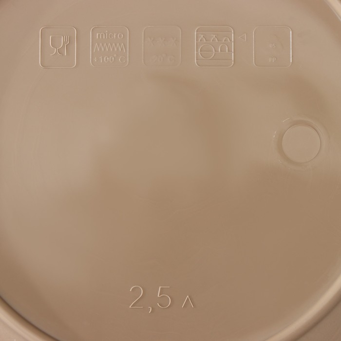 Салатник с крышкой Plastic Centre Galaxy, 2.5 л, пластик, МИКС