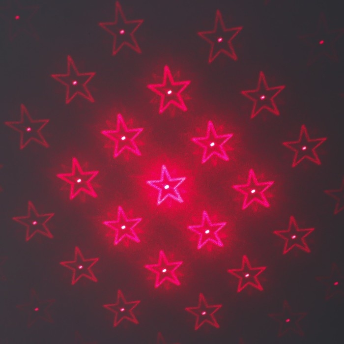 Указка лазерная 12 + 1 насадки от USB 10х14,5 см