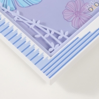 Фоторамка пластик 13х18 см "Прогулка по парку" фиолетовая 23х2х18 см