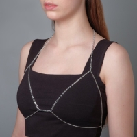 Портупея &laquo;Бикини&raquo; цепь, цвет серебро