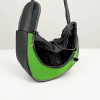 Сумка-переноска "Слинг" для животных, 37 х 20 см , зеленая Сумка-переноска "Слинг" для животных, 37 х 20 см , зеленая