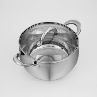 Кастрюля из нержавеющей стали Доляна &laquo;Гиперион&raquo;, 3,5 л, d=20 см, с крышкой