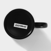 Кружка - хамелеон керамическая Доляна, 320 мл, цвет чёрный