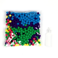 Картина помпонами &laquo;Чудик&raquo;, 20 х 20 см