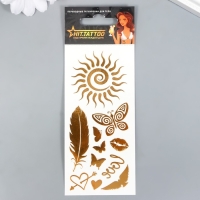 Татуировка "Золотой набор Солнце" 5,6х15 см Татуировка "Золотой набор Солнце" 5,6х15 см