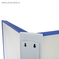 Настенная перекидная система, 10 рамок с протектором, DATAFRAME, цвет синий