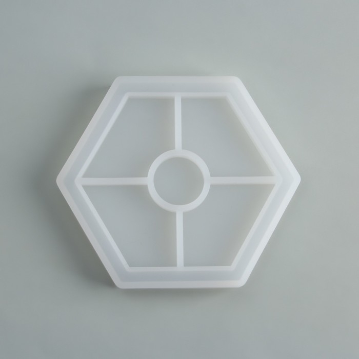 Набор для создания поддона из гипса с поталью &laquo;Шестиугольник&raquo;