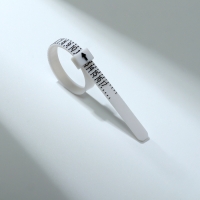 Набор для измерения размера кольца «Кольцемер-лента, лист» , 11,5×0,8×0,8 см, цвет белый Набор для измерения размера кольца «Кольцемер-лента, лист» , 11,5×0,8×0,8 см, цвет белый