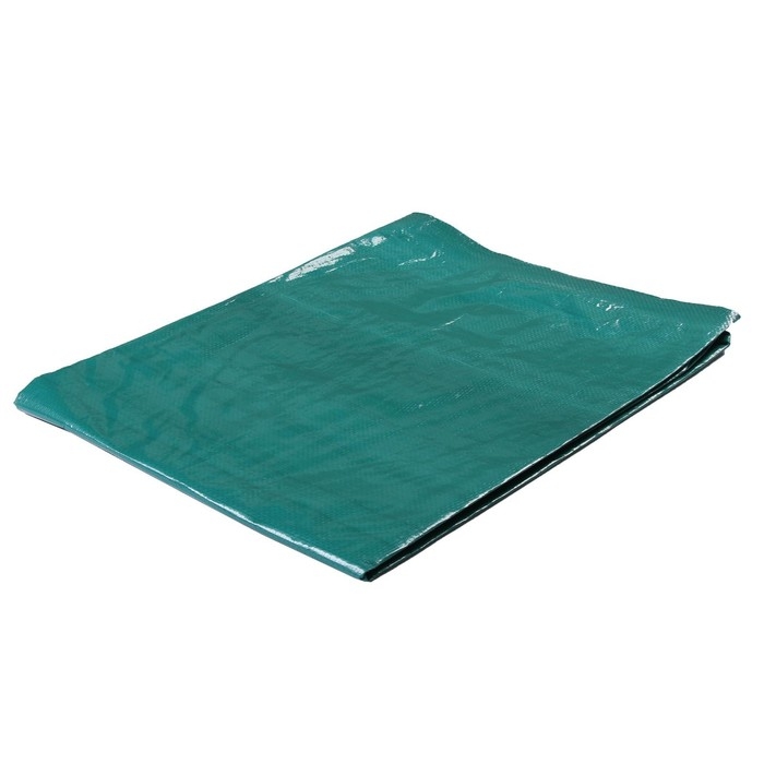 Тент защитный, 3 &times; 2 м, плотность 120 г/м&sup2;, УФ, люверсы шаг 1 м, зелёный/серебристый