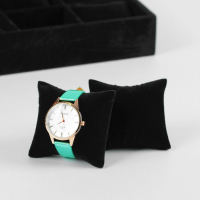 Подставка для часов, браслетов, 12 мест, 35&times;24&times;5 см, цвет чёрный