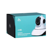 Видеокамера WiFi Luazon, CAM-06, управление со смартфона, 1.3Мп, поворот 355, microSD, белая