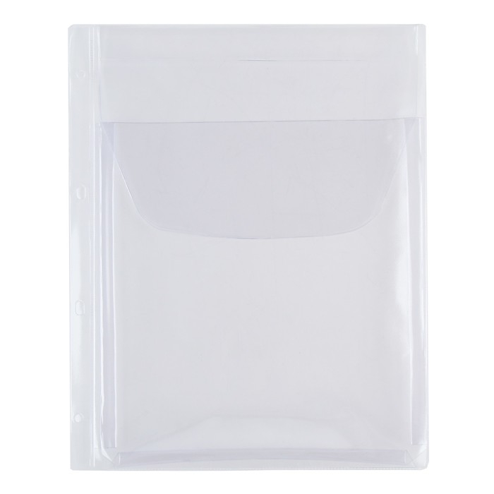 Файл-вкладыш А4, 180 мкм, Calligrata, ПВХ, усиленный, с расширением и клапаном. матовый, 5 штук Файл-вкладыш А4, 180 мкм, Calligrata, ПВХ, усиленный, с расширением и клапаном. матовый, 5 штук