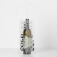 Пакет подарочный из пластика под бутылку, упаковка, &laquo;Cold heart&raquo;, 11 х 36 х 11 см