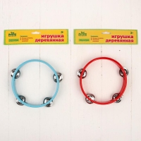 Игрушка музыкальная &laquo;Бубен&raquo; простой средний МИКС