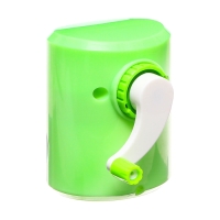 Точилка механическая с контейнером, Котик зеленый
