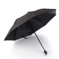 Зонт механический &laquo;Крупная клетка&raquo;, эпонж, 4 сложения, 8 спиц, R = 48/55 см, D = 110 см, цвет МИКС