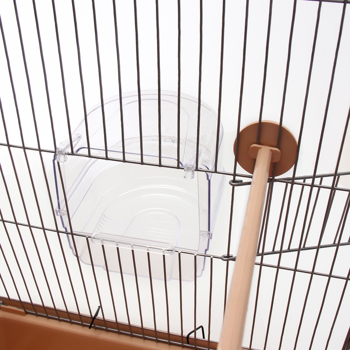 Клетка для птиц Клетка для птиц "Пижон" №104-Б, разборная, 2 секции, 58 х 40 х 88см, бежевая