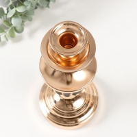 Подсвечник металл на 1 свечу d=2,5 см "Довиль" 11,5х11,5х27 см