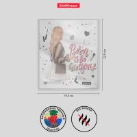 Набор обложек ПП 12 шт, 212 х 347 мм, 80 мкм, ErichKrause "Fashion Girls", для тетрадей и дневников, фиксированная, МИКС с рисунком Набор обложек ПП 12 шт, 212 х 347 мм, 80 мкм, ErichKrause "Fashion Girls", для тетрадей и дневников, фиксированная, МИКС с рисунком