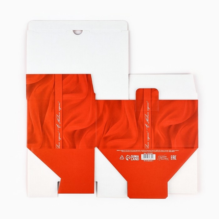 Коробка подарочная новогодняя складная &laquo;Роскошный бант&raquo;, 22 х 15 х 10 см, Новый год