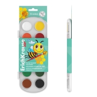 Акварель 12 цветов, ErichKrause ArtBerry, медовая, без кисти, пластиковая коробка, европодвес