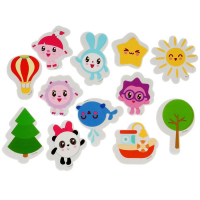 Игрушка для ванны &laquo;Капитошка Малышарики&raquo;, набор стикеров ЕВА, 12 шт, в сетке