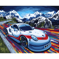 Картина по номерам на холсте с подрамником &laquo;Спорткар&raquo;, 40 х 50 см